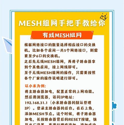 小米路由器有线mesh组网步骤是什么？