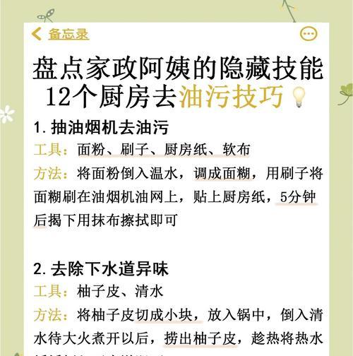 教你轻松清洁油烟机——15个小技巧（让你轻松驾驭油污）